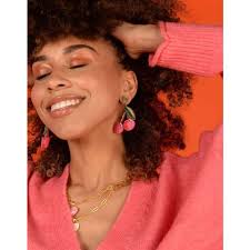 My Doris Cherry Drop Earrings in Red