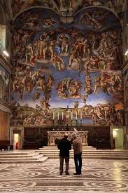 When Michelangelo Was Asked By An Aging Pope To Rush His Painting On The Ceiling Of The Sistine Chapel He Had To History Painting Michaelangelo Sistine Chapel