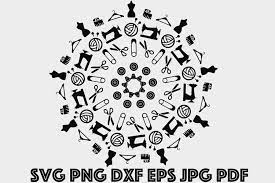 Download Sewing Mandala Svg Sewing Zentangle Svg 870700 Cut Files Design Bundles