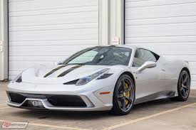This vehicle has never seen the track, climate controlled its whole life and in absolute. Used 2014 Ferrari 458 Italia Speciale Wholesale Blow Out For Sale 319 995 Bj Motors Stock E0201997