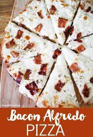 Bacon Alfredo Pizza Recipe Alfredo Pizza Pizza Type Recipes Pizza Recipes