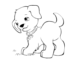 Kids can play with an array of colors and paint on these sketches which may appear both cartoonish as well as realistic. Walking Frisky Puppy High Quality Free Coloring Page From The Category Dogs And Puppies More Printable Puppy Coloring Pages Coloring Pages Dogs And Puppies
