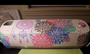 Decorated Cricut Machine Cricut Crafts Cricut Creations Cricut Craft Room
