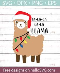 This free svg cut file comes in a single zip file with the following file formats: Fa La La La La Llama Christmas Svg Free Svg Files Hellosvg Com