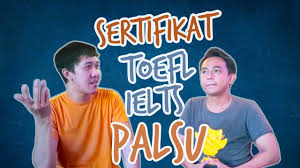 Kami adalah agen online pertama dan terbesar se indonesia dalam penjualan dan jasa jangan sampai teritpu oleh 007helpyou yang palsu ingat!!! Sertikat Toefl Ielts Palsu Untuk Daftar Beasiswa Youtube