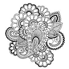 Flowers and paisley patterns like this art? Easy Coloring Pages Paisley Pattern Flower Simple For Kids House Colouring Tures Dementia Patients Adult Pictures Oguchionyewu