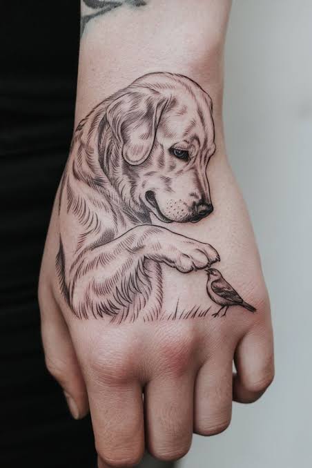 20 Fine Line Dog Tattoo Ideas!