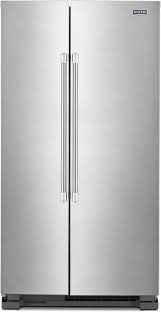 The multi air flow system evenly spreads cool air into the fridge, maintaining an even temperature throughout. Maytag 24 93 Cu Ft Fingerprint Resistant Stainless Steel Side By Side Refrigerator Mss25n4mkz The Maytag Store