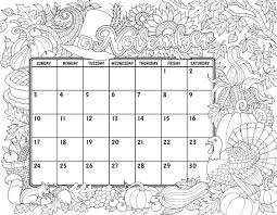 November 2019 Colorit Coloring Calendar Coloring Calendar Calendar Calendar Pages