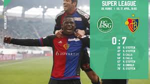 Das relief der ostschweiz ist abgebildet auf brust und bauch: Erst Lustvoll Dann Gnadenlos Der 7 0 Rekordsieg Des Fcb In St Gallen Tageswoche