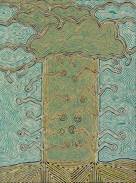 Claude Carter Jimilooroo Lightning 120x90cm Aboriginal Art Aboriginal Painting Art