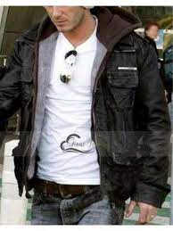David Beckham Trendy Brown Leather Jacket Brown Leather Jacket Celebrity Jackets Wolverine Leather Jacket