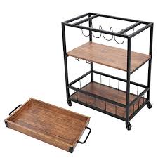 We did not find results for: Jaxsunny Bar Serving Cart Rustic Mobile Kitchen Serving Cart With Removable Tray Industrial Vintage Style Wood Metal Serving Trolley Dining Room Utility Cart Pricepulse