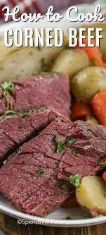 Serve a tender corned beef brisket to your family for any special occasion or just because it's so tasty. How To Cook Corned Beef Stove Top Spend With Pennies