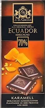 J D Gross Edel Bitter Chocolate Caramel Ecuador 70 4 X 125g German Product Buy Online In India At Desertcart In Productid 50197876