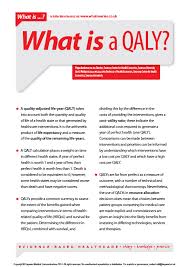Check spelling or type a new query. What Is A Qaly Whatis Series