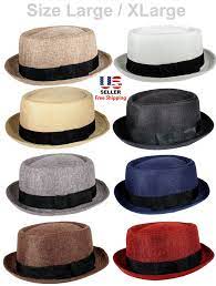 Fabric Pork Pie Porkpie Fedora Upturn Short Brim Cap Hat Cap Large Xlarge Ebay In 2021 Pork Pie Hat Pork Pie Brim