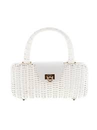 Details About Nwt Salvatore Ferragamo Women White Clutch One Size
