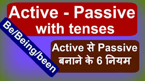 Active And Passive Voice In Hindi English Grammar In Hindi