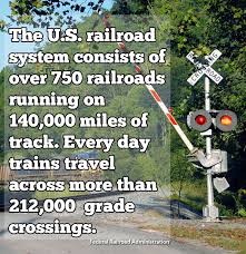 How Many Miles Of Railroad Track Are In The U S How Many At Grade Railroad Crossings Are There These Stats Drive Home The Train Pictures Train Travel Train