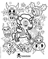 Tokidoki Colouring Page Unicorn Coloring Pages Kitty Coloring Hello Kitty Colouring Pages