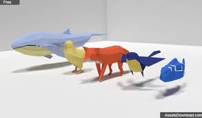 3d 5 Low Poly Animals Free Download Low Poly Animal Free Animated Animals