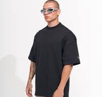 Men's Extra Oversized Basic Black T-shirt