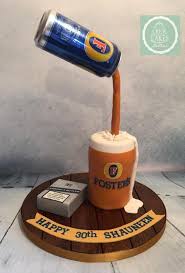 Fosters Beer Cake Beer Cake Birthday Cake Beer Gravity Cake
