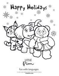 Enjoy with this awesome printable disney frozen movie coloring page! Little Pim S Winter Coloring Pages Little Pim