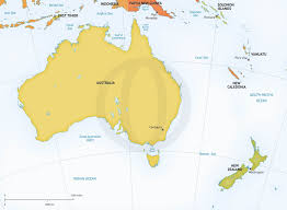 Vector Map Of Australia New Zealand One Stop Map