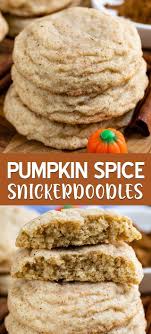 Pumpkin Spice Snickerdoodles Fall Cookie Recipes Easy Cookie Recipes Snickerdoodle Recipe