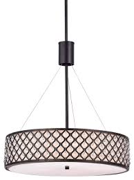 Great savings & free delivery / collection on many items. 5 Light Antique Black Metal Beaded Crystal And Linen Drum Chandelier Glam Traditional Pendant Lighting By Edvivi Llc Houzz