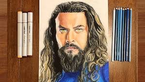 Drawing Jason Mamoa (Aquaman)