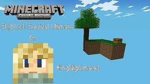 A server has many modes and layouts. Skyblock Survival Ultimate V2 3 For Mcpe Minecraft Pocket Edition 0 8 0 0 8 1 Minecraft Map