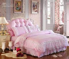 Princess comforter or duvet cover girls bedding girly duvet pink comforter pink. Luxury Pink Lace Bedspread Princess Bedding Sets Queen King Size Duvet Quilt Cover Bed Skirt Bedlinen Bedclothes Cotton Home Textile From Whq1981 106 41 Dhgate Com