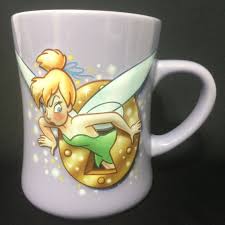 Tinker Bell 3d Disney Mug Coffee Cup Embossed Keyhole Peter Pan Fairy Fairies Disney Mugs Disney Coffee Mugs Mugs