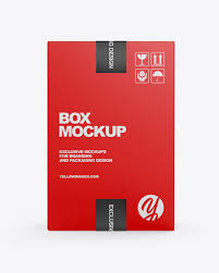 Paper Box Mockup In Box Mockups On Yellow Images Object Mockups