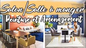 Une idée à retenir pour qui veut utiliser plus long dans la salle à manger si elle est dans le même volume, avec deux couleurs en contraste fort. Peintures Et Amenagements Salon Salle A Manger Youtube