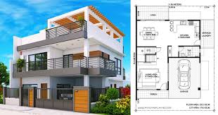 Shah faisal town rafi bungalows property. Arabella Three Bedroom Modern Two Storey With Roof Deck Mhd 2019039 Pinoy Eplans Two Storey House Plans Model House Plan Small House Elevation Design
