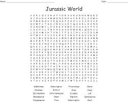 Check spelling or type a new query. Jurassic Park Crossword Wordmint