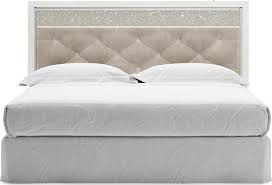 Skyline furniture cole california king upholstered platform bed in zuma white. Signature Design By Ashley Altyra B2640 58 King Cal King Upholstered Panel Headboard Furniture And Appliancemart Headboards