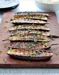 Grilled Miso Glazed Japanese Eggplant Recipe Eggplant Recipes Recipes Vegetarian Recipes