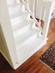 If you have been blessed with a wooden staircase. Rachel Schultz Painting A Staircase White