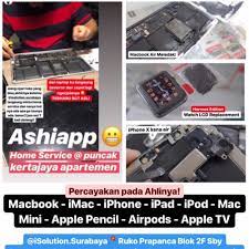 Peralatan service spesialis elektronik terjamin kelengkapan dan kualitasnya siap untuk membantu menyelesaikan masalah ups anda. Jual Iphone Ipad Mac Imac Apple Service Surabaya Kami Ahlinya Kota Surabaya Isolution Surabaya Tokopedia