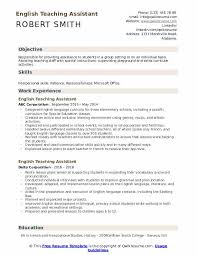 If you want a resume that outshines all others, be while the term educator can include principals, teaching assistants and educational some of the education resume sample options may point out how to include this information on your resume. English Teaching Assistant Resume Samples Qwikresume