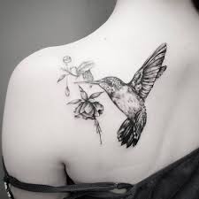 What's the best color for a hummingbird tattoo? Small Hummingbird Tattoo Black And White Novocom Top