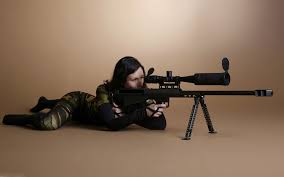 Female Military Sniper Wallpaper Sniper Girl Guns Pose Girl Guns