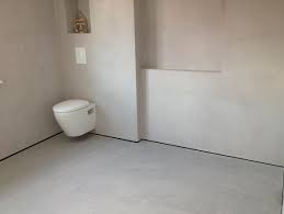 Betonoptik Oder Betonlook Die Coole Oberflache Badezimmer Verputzen Bodenbelag Fur Badezimmer Bad Wand