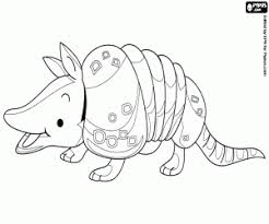 This coloring book page has the difficult easy and can be used for all beginners. A Happy Armadillo Coloring Page Printable Game