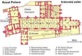 Prague Royal Palace Kralovsky Palac Floor Plan Map Prague Castle Castle Floor Plan Prague